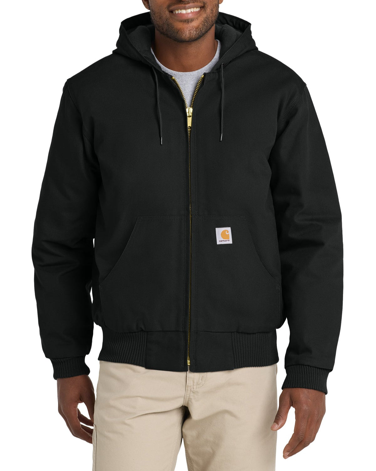 Carhartt® Quilted-Flannel-Lined Duck Active Jacket