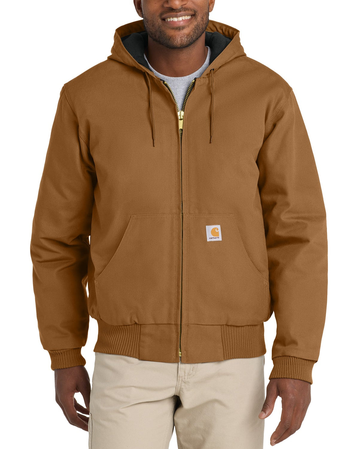 Carhartt® Quilted-Flannel-Lined Duck Active Jacket
