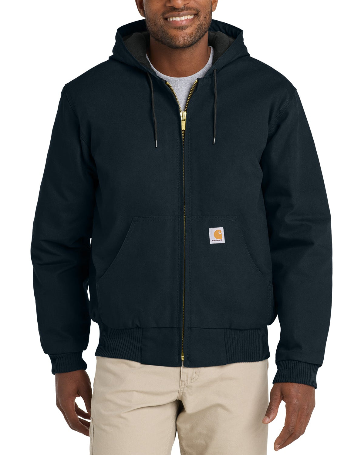 Carhartt® Quilted-Flannel-Lined Duck Active Jacket