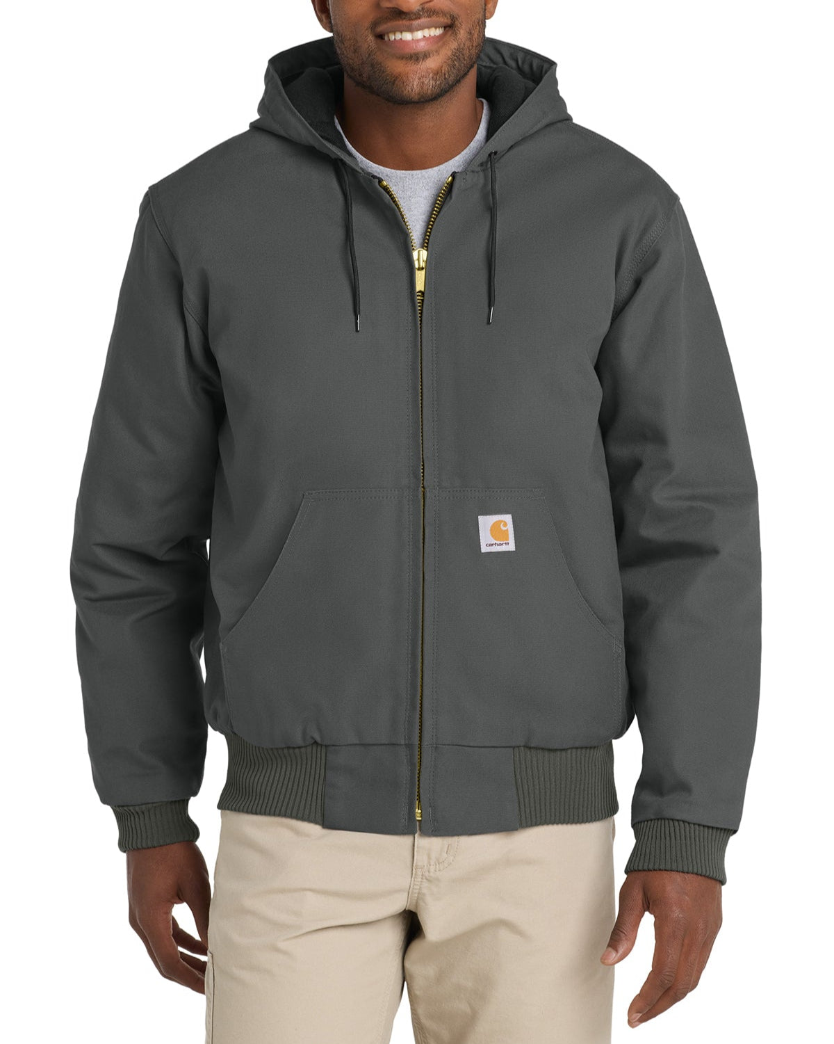 Carhartt® Quilted-Flannel-Lined Duck Active Jacket
