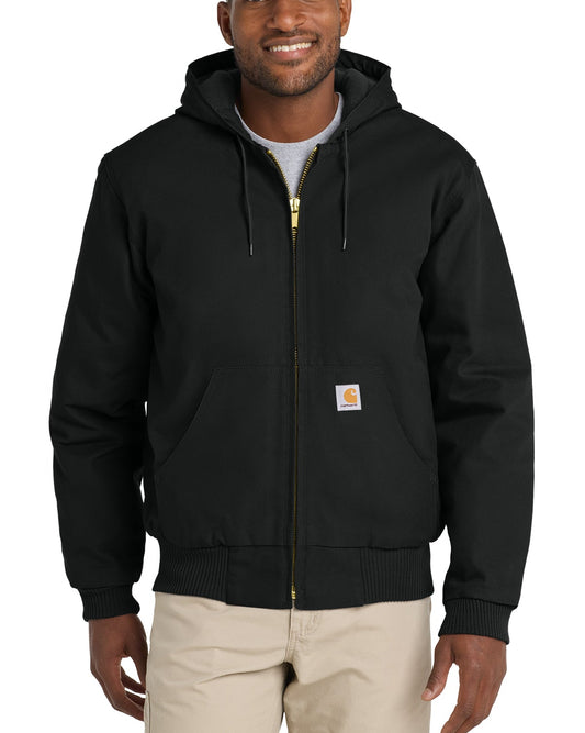 Carhartt® Tall Quilted-Flannel-Lined Duck Active Jacket