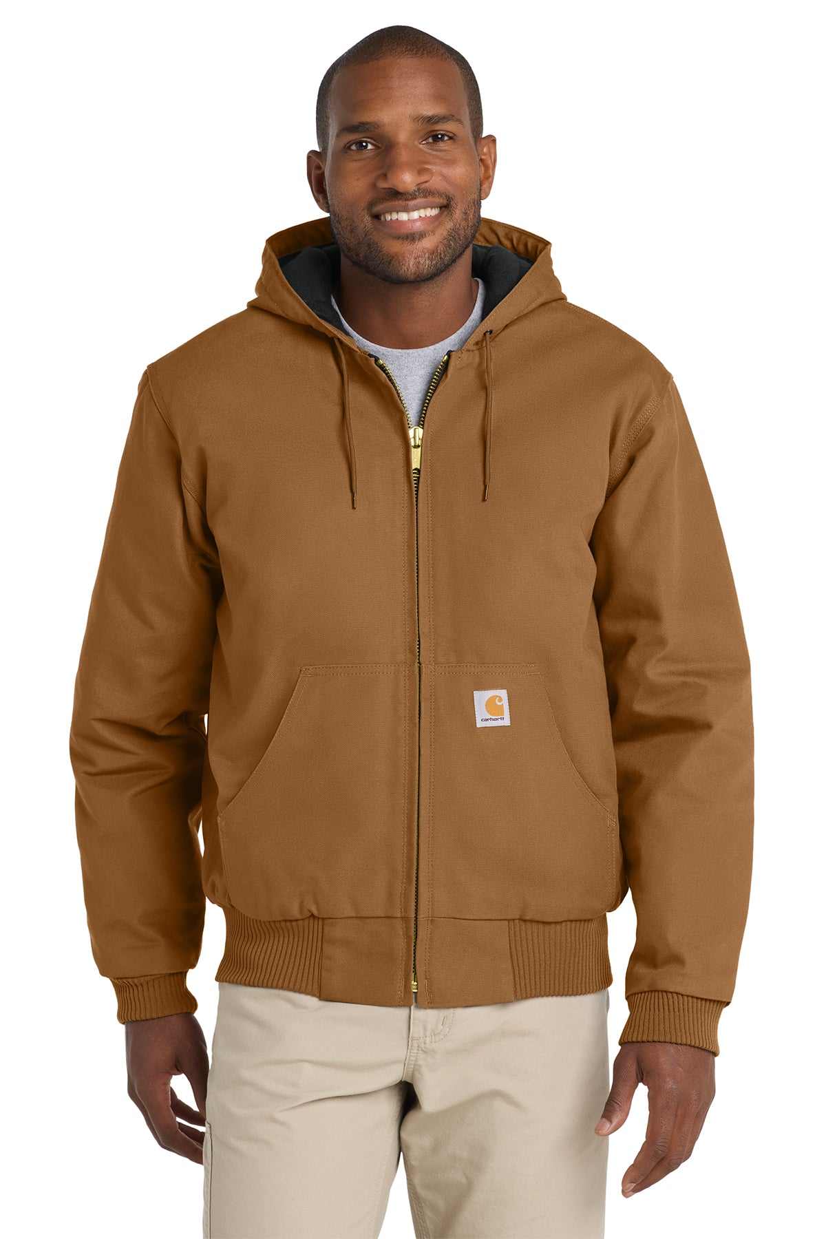 Carhartt® Tall Quilted-Flannel-Lined Duck Active Jacket
