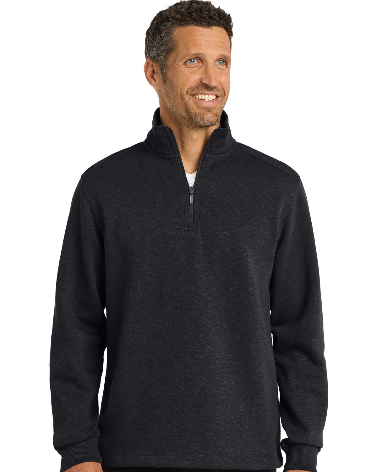 Port Authority® Slub Fleece 1/4-Zip Pullover