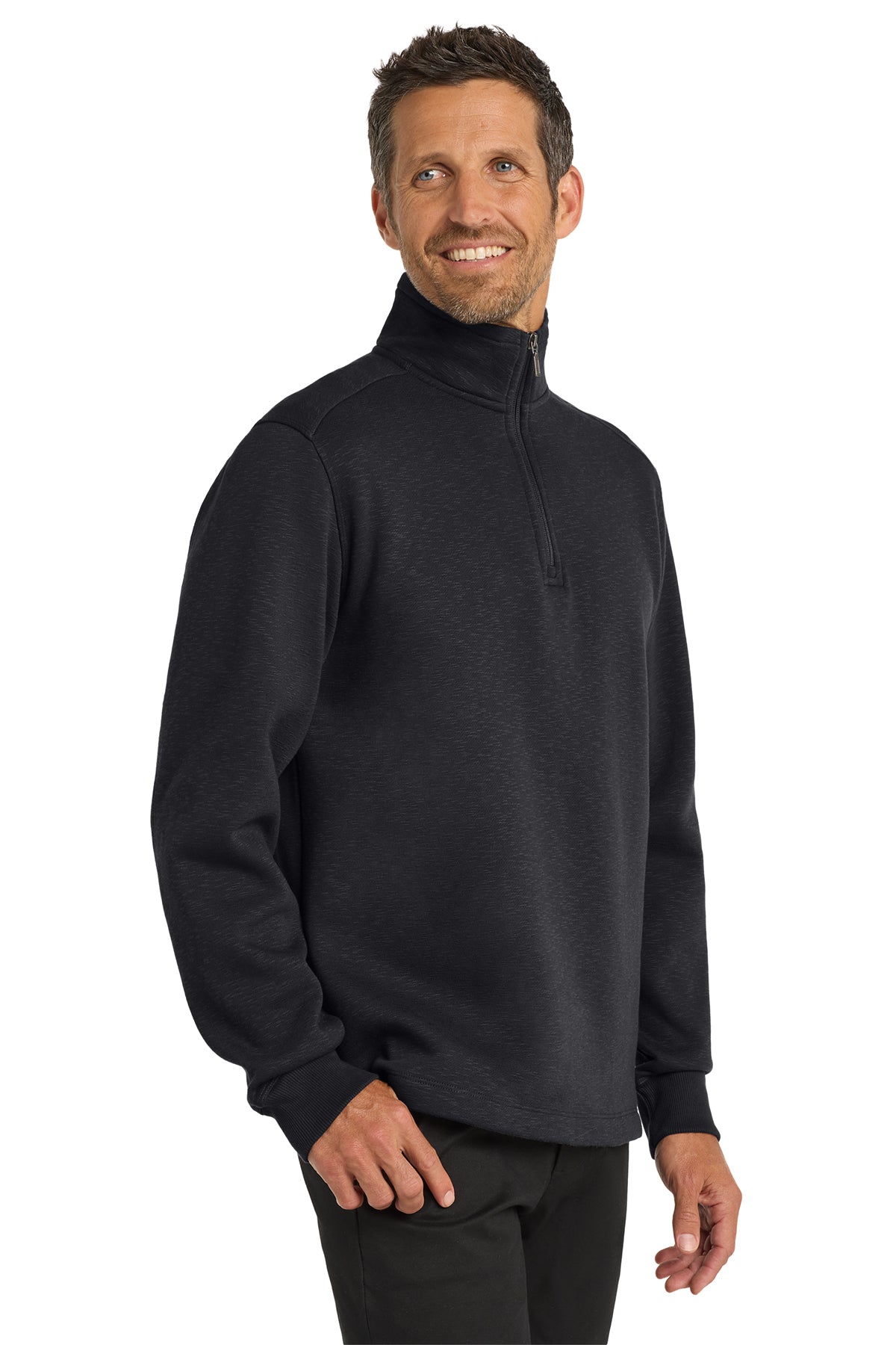 Port Authority® Slub Fleece 1/4-Zip Pullover
