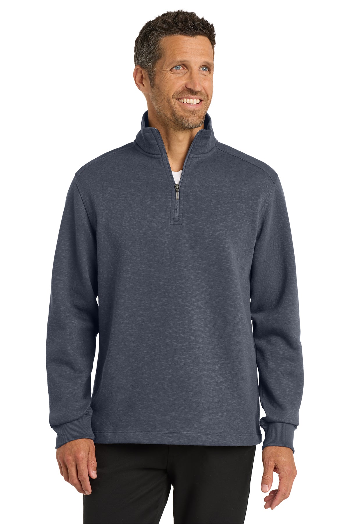 Port Authority® Slub Fleece 1/4-Zip Pullover