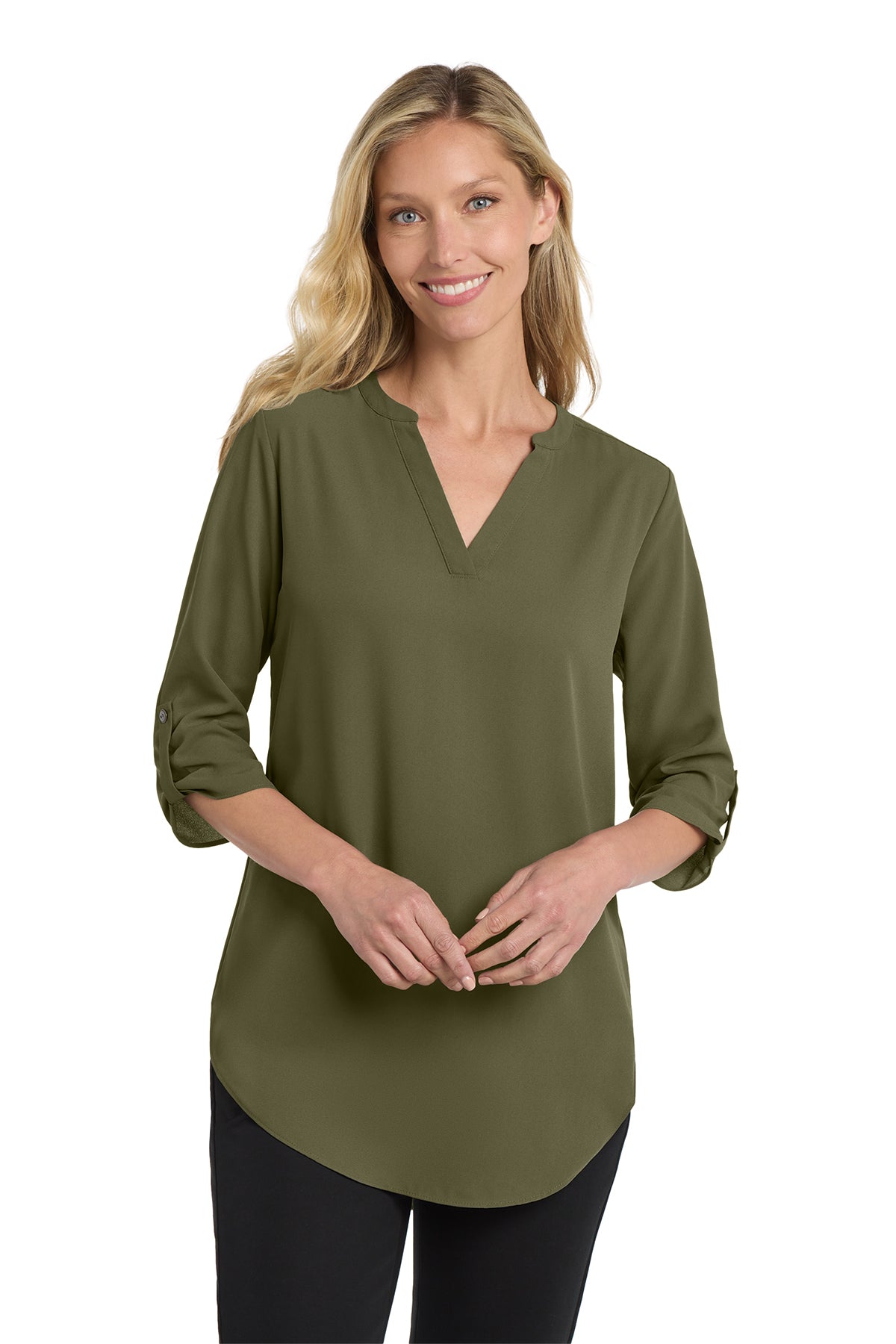 Port Authority® Women's 3/4-Sleeve Tunic Blouse