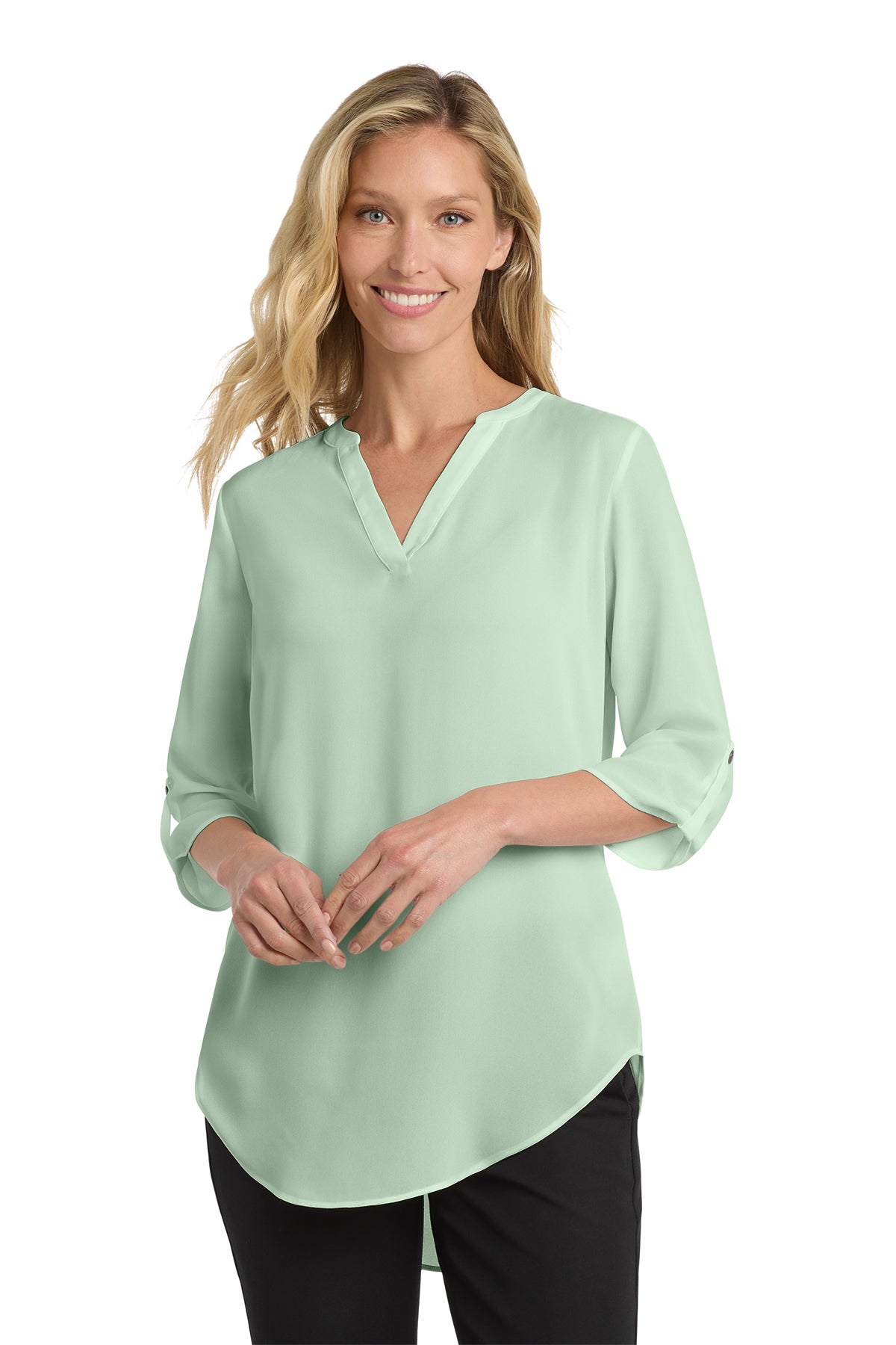 Port Authority® Women's 3/4-Sleeve Tunic Blouse