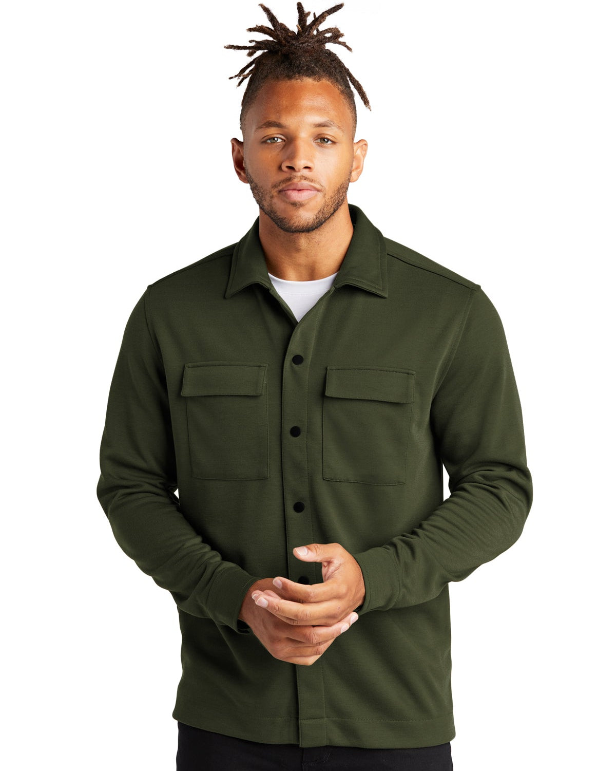 Mercer+Mettle® Double-Knit Snap Front Jacket