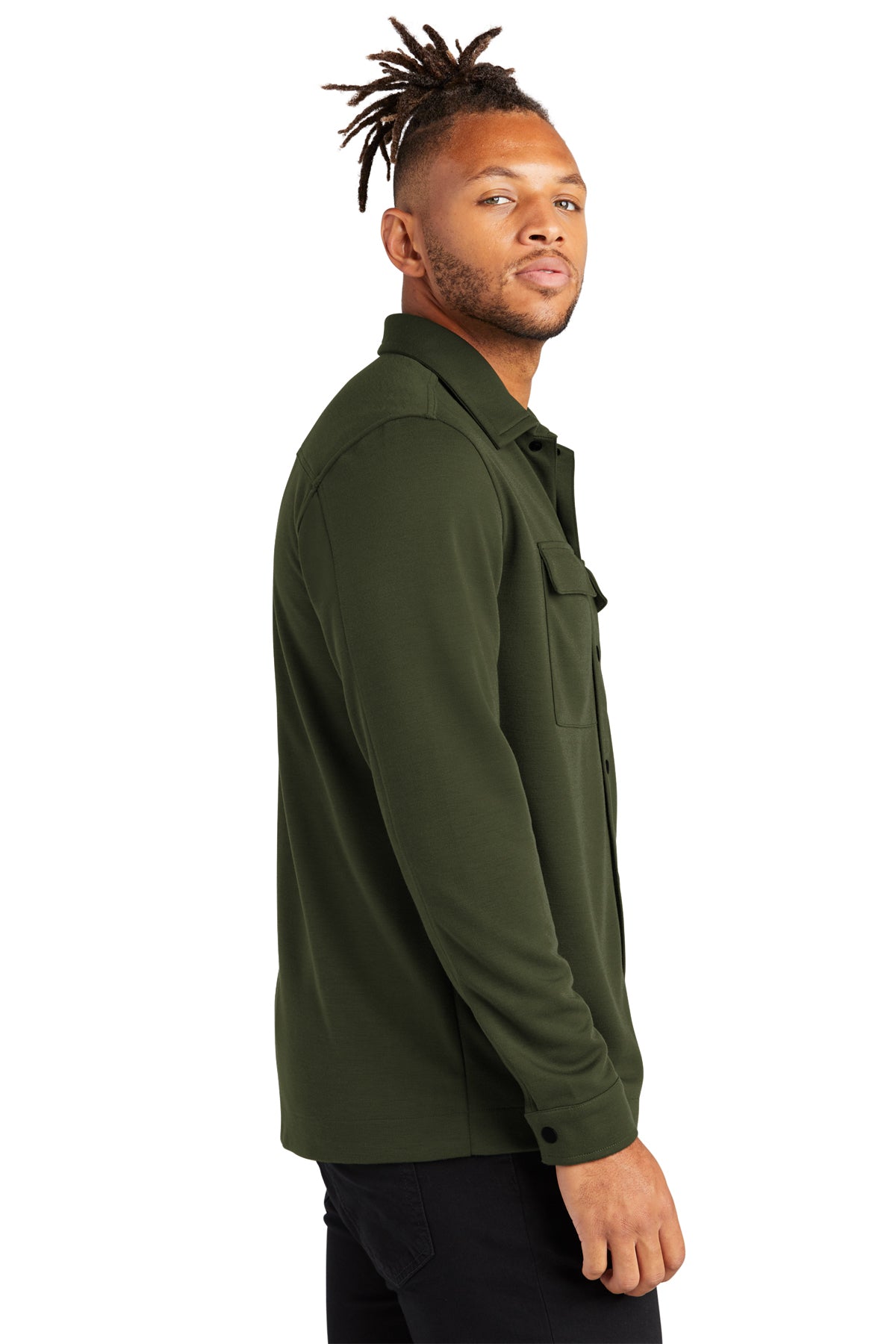 Mercer+Mettle® Double-Knit Snap Front Jacket