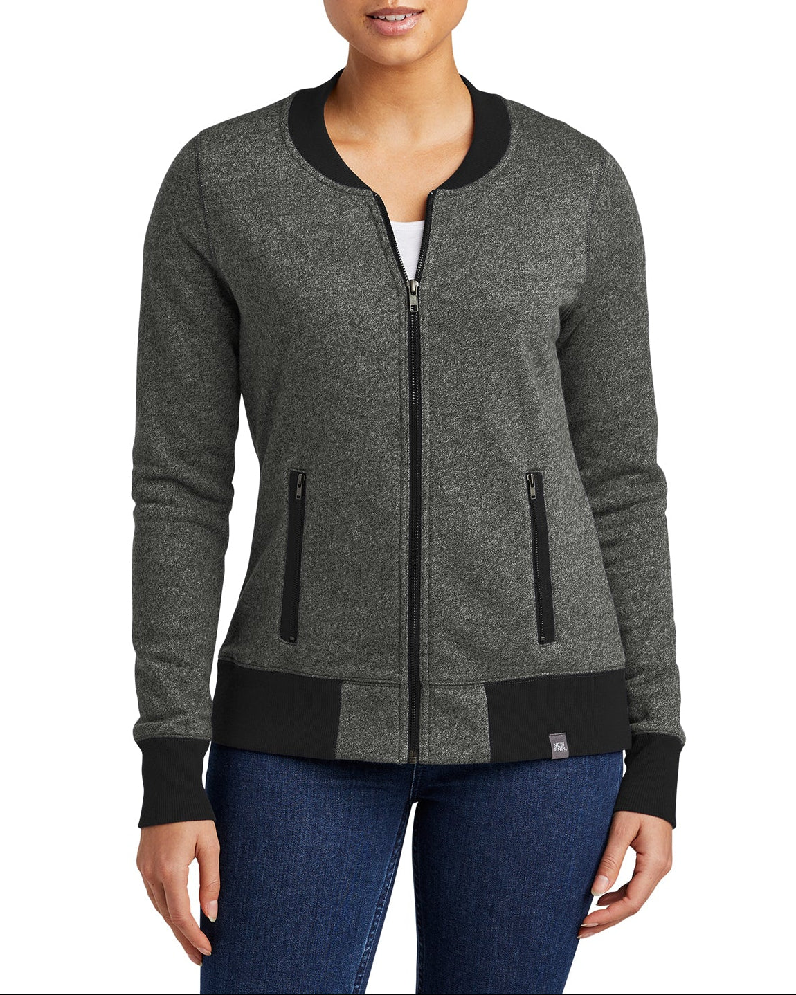 New Era® Women's French Terry Baseball Full-Zip